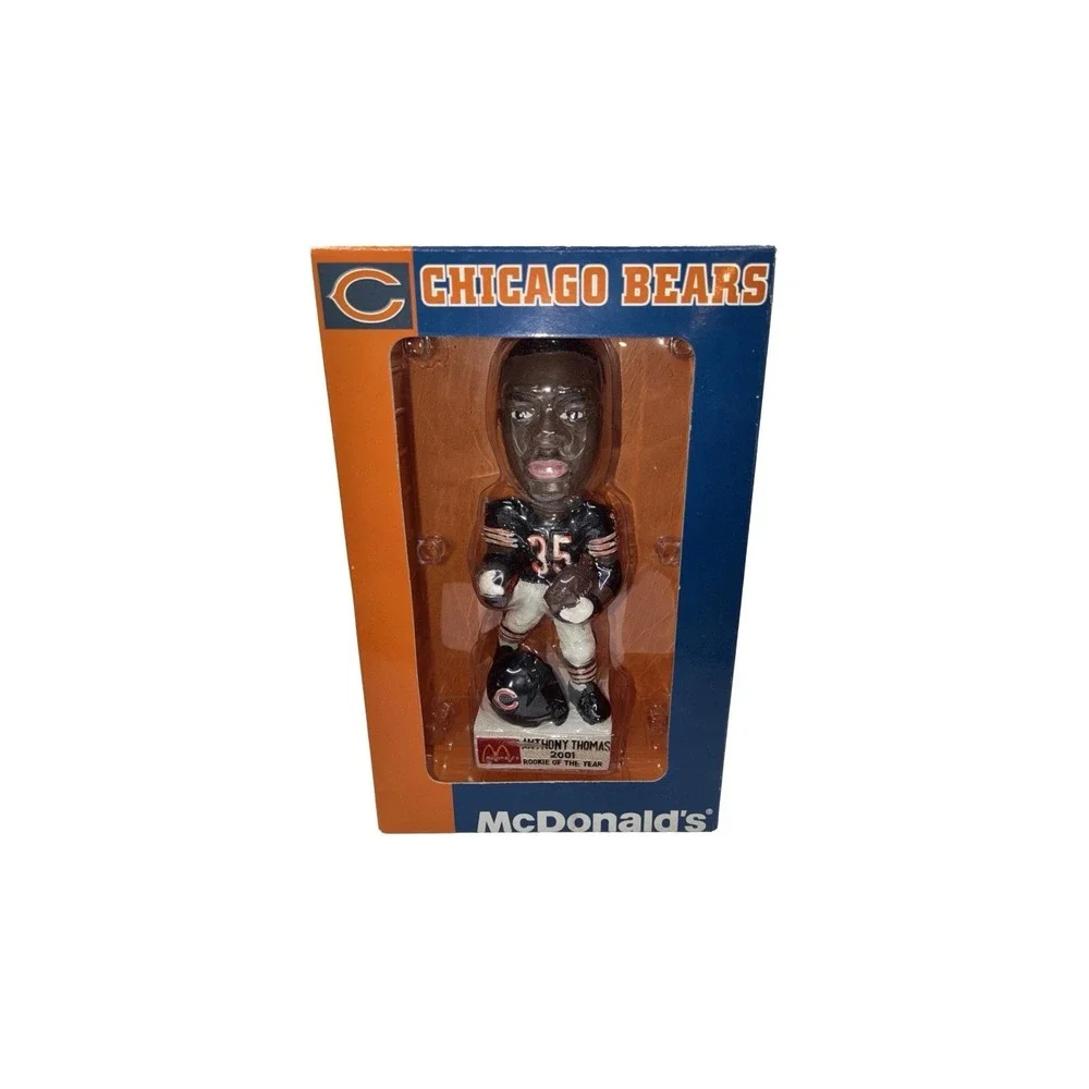 VTG Chicago Bears Anthony Thomas 2001 Bobblehead Limited Edition Rookie Of Year
